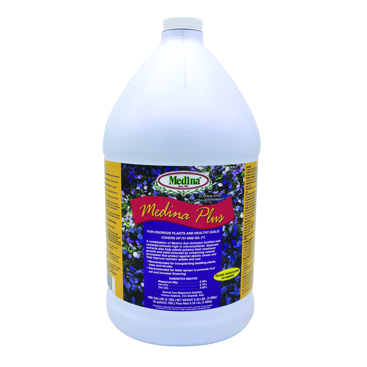 Medina Plus Liquid Fertilizer Stimulates Blooming Fruiting Rooting 128 fl oz gallery