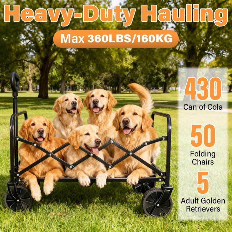 Wagons Carts Foldable Collapsible Wagon — Multi-Use Folding Utility Wagon gallery