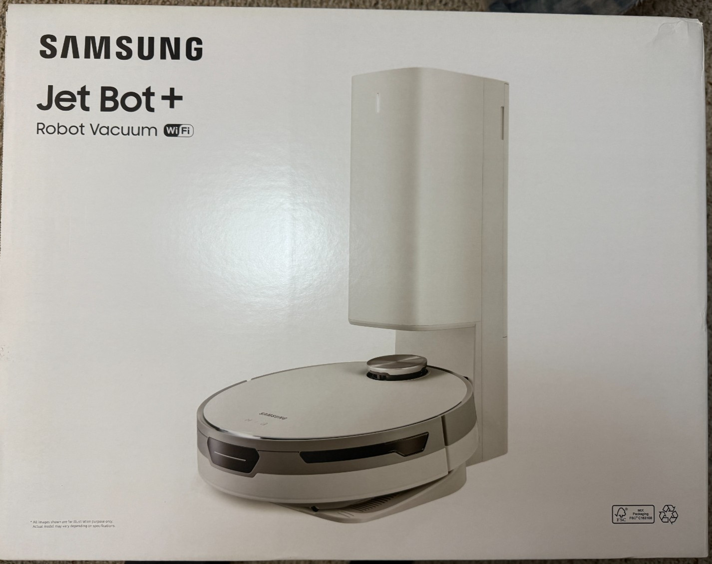 SAMSUNG Jet Bot + Robot Vacuum Cleaner with Clean Station | White | NEW IN BOX gallery