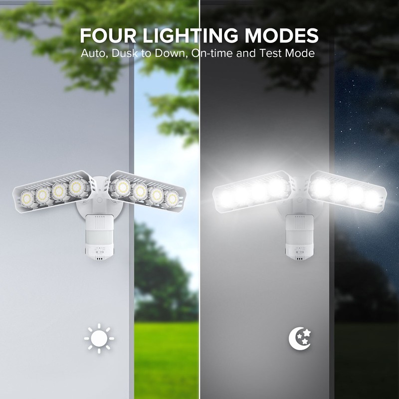 SANSI 2x LED Security Light Motion Sensor 7000LM IP65 Outdoor Wall Floodlight gallery