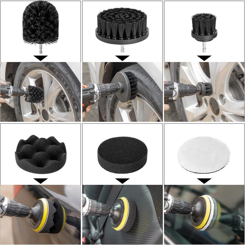 Kit De Limpieza Microfibra 45 Pcs Para Carros Interior y Exterior Con Aspiradora gallery
