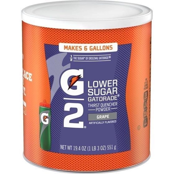 Gatorade Thirst Quencher Powder G2 Low Calorie Grape 19.4 Ounce gallery