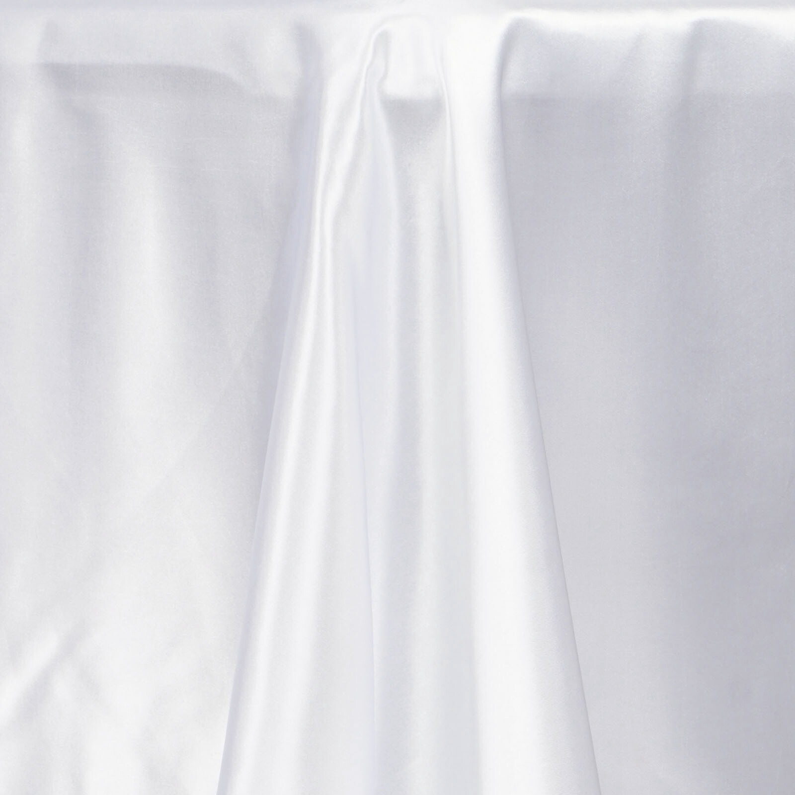 White 72x120" RECTANGLE Satin TABLECLOTH Wedding Party Home Banquet Linens SALE gallery