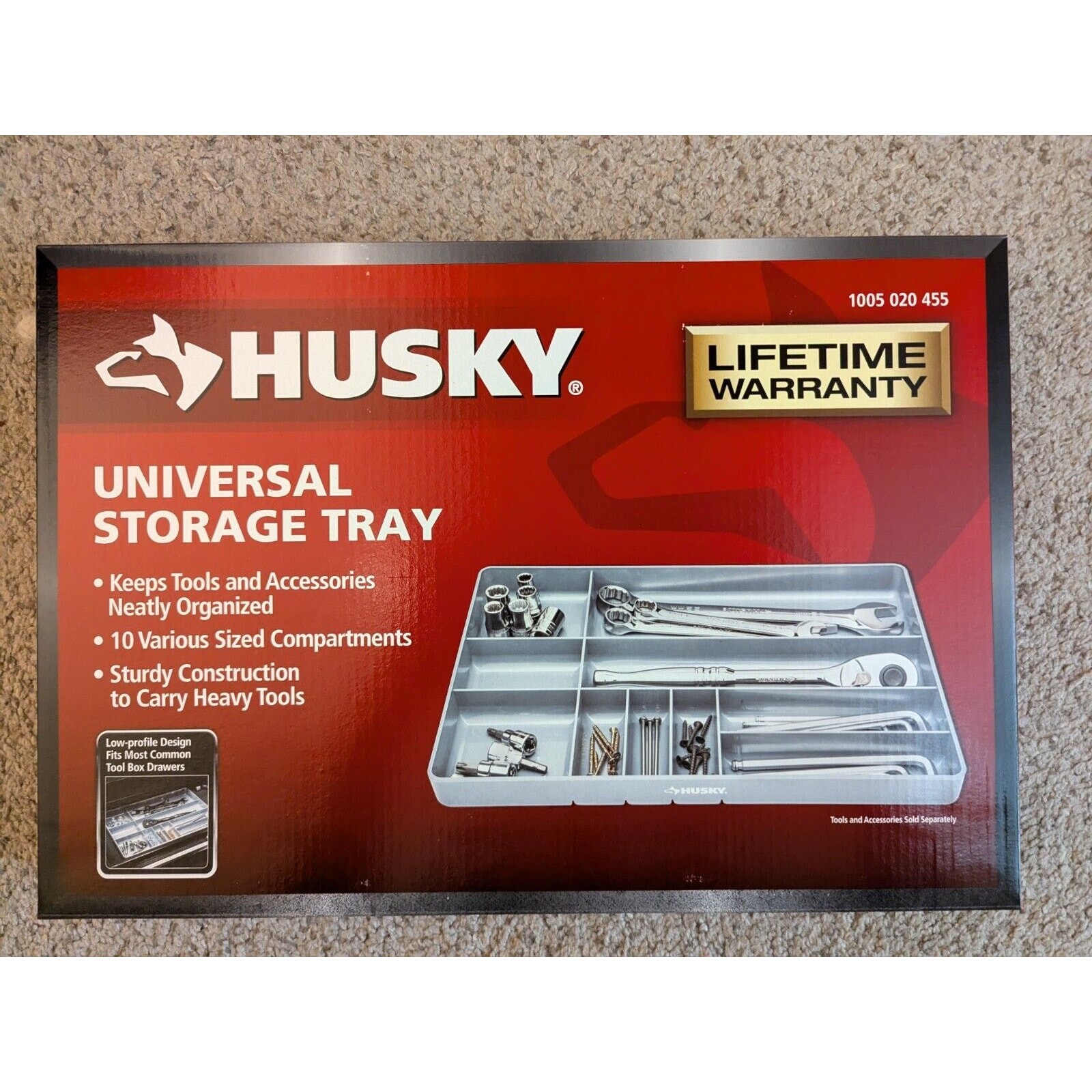 Husky Universal Storage Tray #1005020455 Sturdy Construction gallery