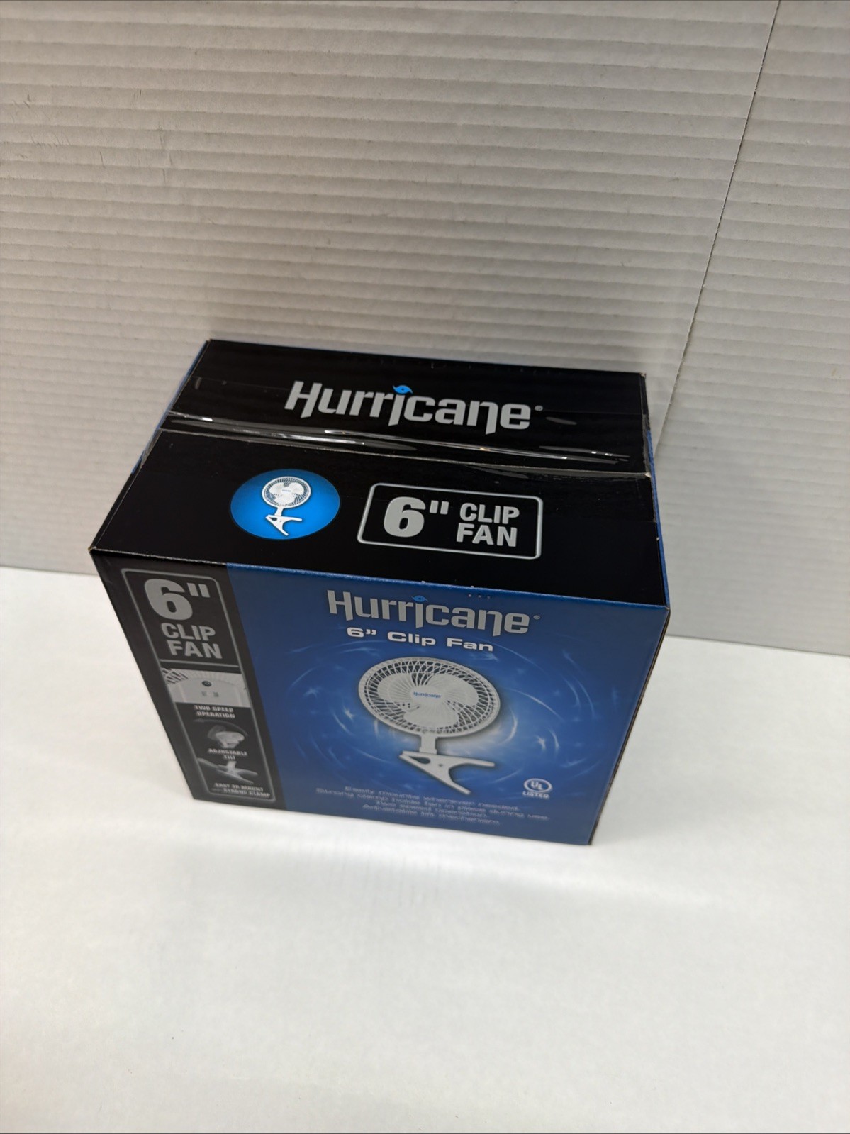 Hurricane 6" Clip Fan, 2 Speed Desk Table Fan w/ Adjustable Tilt,White(Open Box) gallery