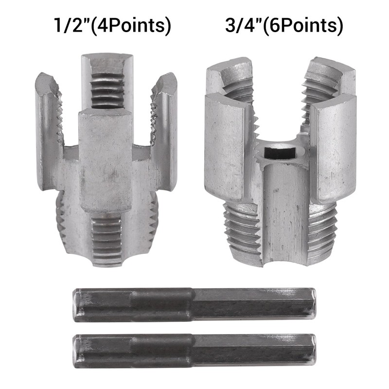 Integrated Internal & External Pipe Threading-Tool PVC Pipe Threader Cutting Kit gallery