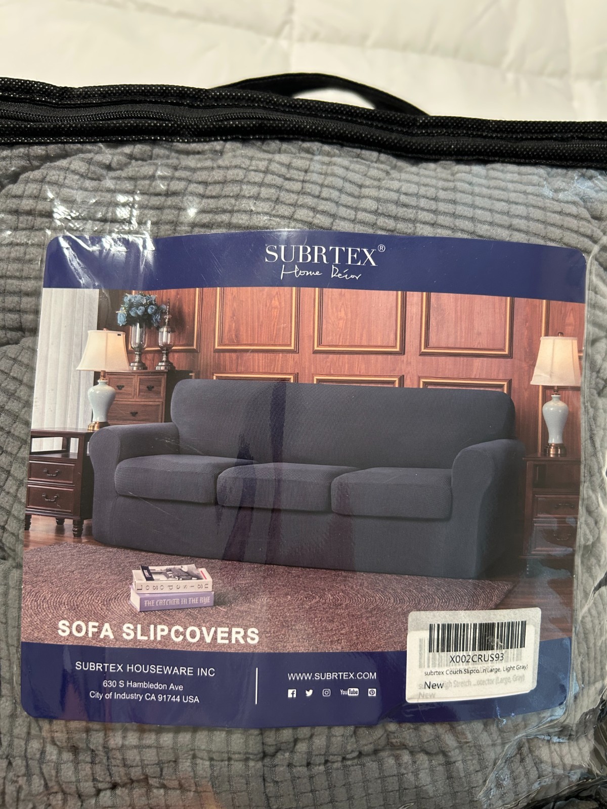 New Subrtex - Light gray Sofa Slipcover Model X002CRUS93 gallery