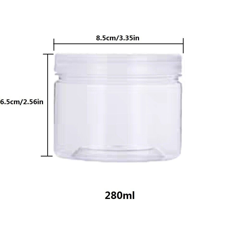 45pcs 280ml Food Jar Storage Plastic Sealed Can with Lid Moisture-proof Box gallery