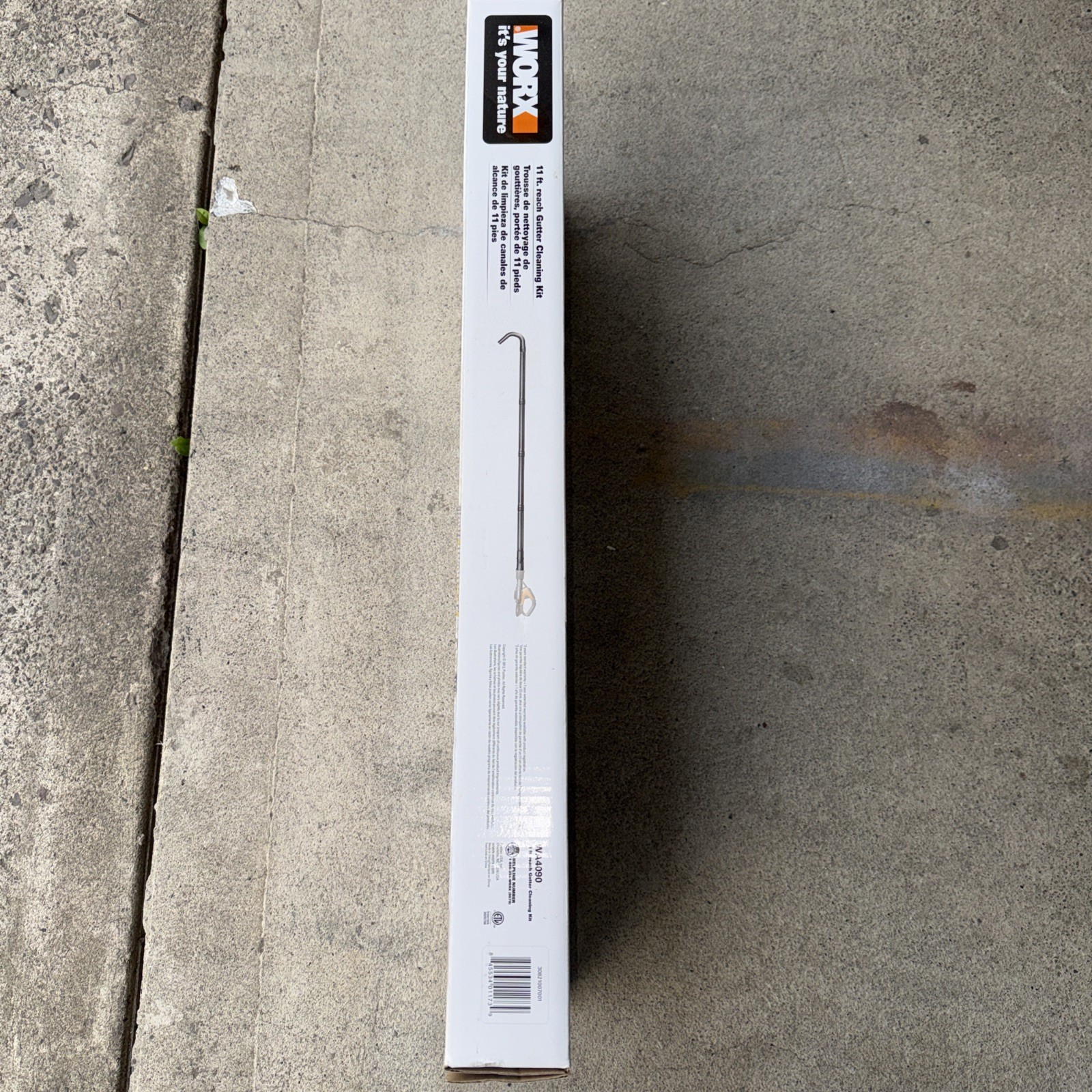 WORX GUTTER CLEANING KIT WA4090 11’ FT FOR CORDLESS LEAF BLOWER NEW OPEN BOX gallery
