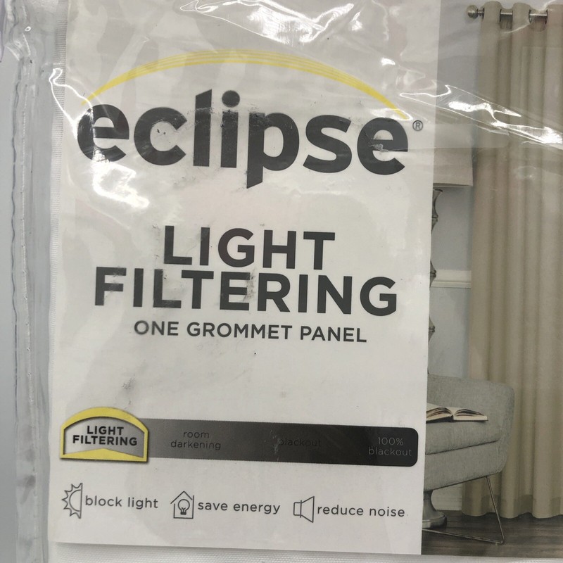 Eclipse Curtain Light Filtering One Panel 52in X 108in White gallery