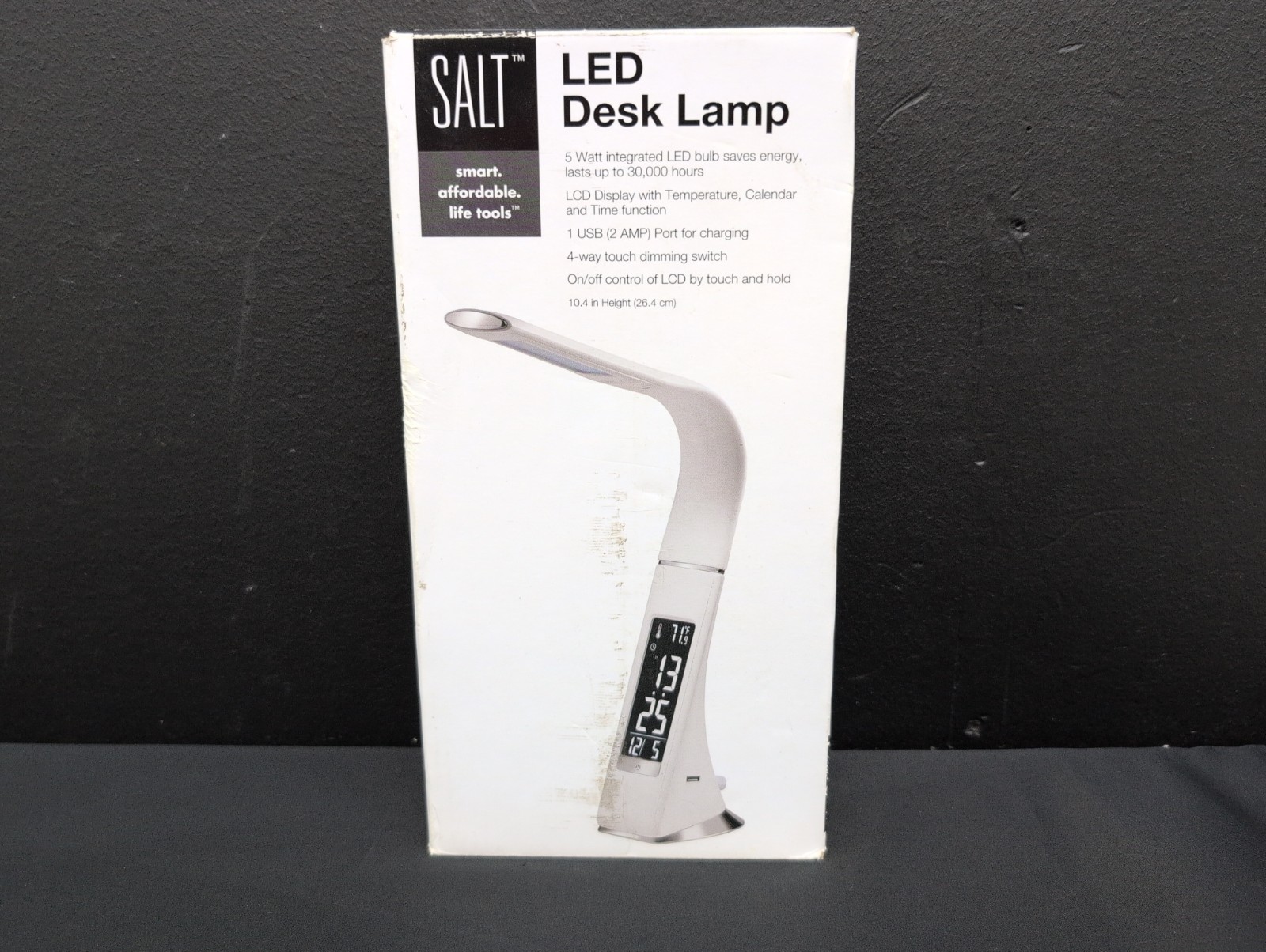 Salt USB Modern Contemporary Eco Efficient LED Desk Lamp White gallery