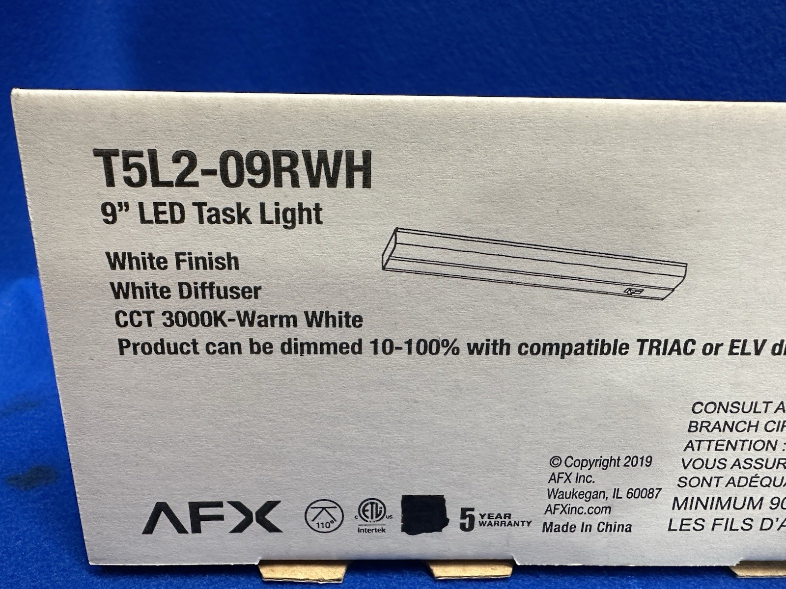 AFX T5L2-09RWH 9" LED TASK LIGHT gallery