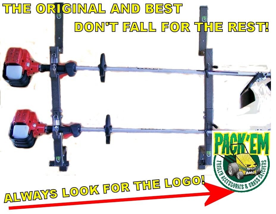 2 Place Lockable Weedeater Trimmer Rack Enclosed Trailer PK-6S/6S2/PK-5