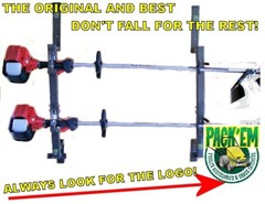2 Place Lockable Weedeater Trimmer Rack Enclosed Trailer PK-6S/6S2/PK-5