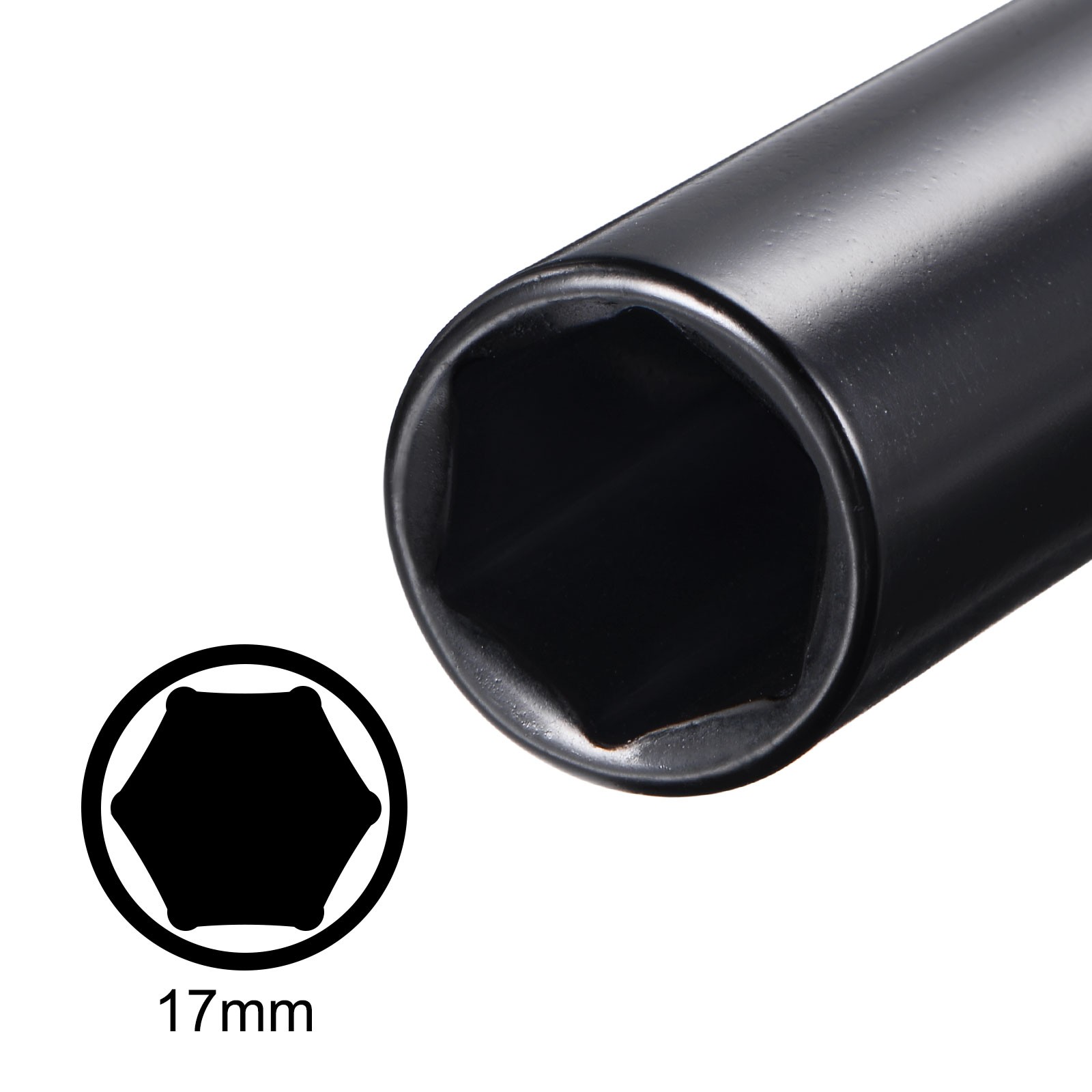 17mm Deep CR-V Steel Socket For Disassembly Tightening Nuts 6" Length gallery