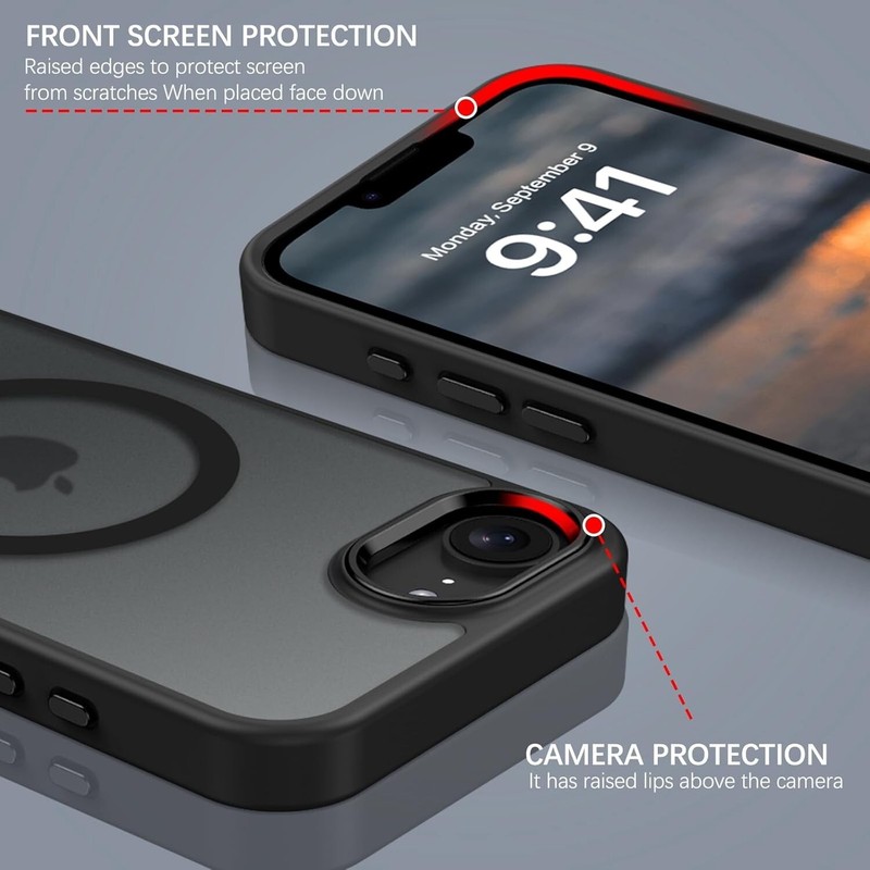 For iPhone 16e Phone Case Magnetic Translucent Slim Shockproof Cover gallery