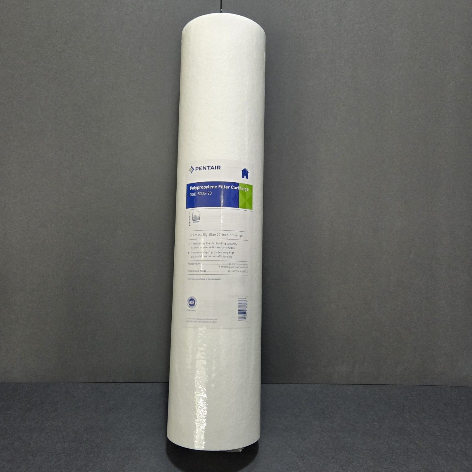 Pentair Polypropylene Big Blue Sediment Filter Cartridge DGD-5005-20- New Sealed gallery