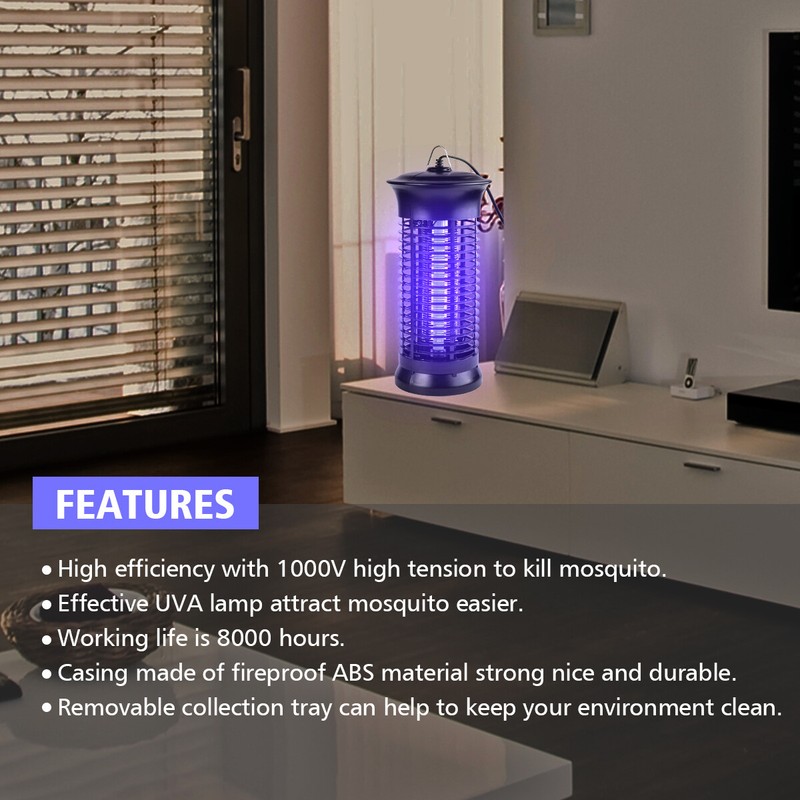 Electric Fly Bug Zapper Mosquito Insect Killer LED Light Trap Pest Control Lamp gallery