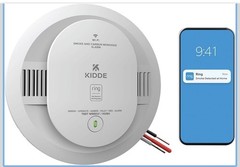 Kidde Ring Enabled Smart Smoke + Carbon Monoxide Alarm Detector Wired RGCUAR-RW