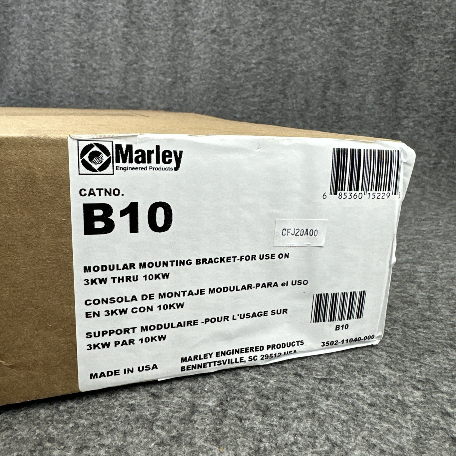 Marley B10 (MMB10) Wall/Ceiling Mount Bracket For Use On 3kw - 10kw SEALED gallery