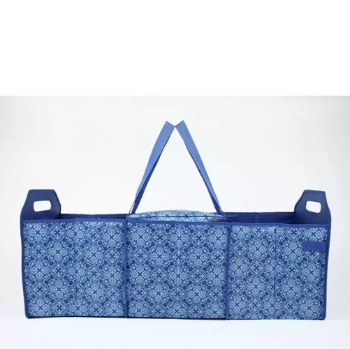 Sachi Insulated Trunk Organizer with Dividers, HAN-K38181 Blue Medallion gallery
