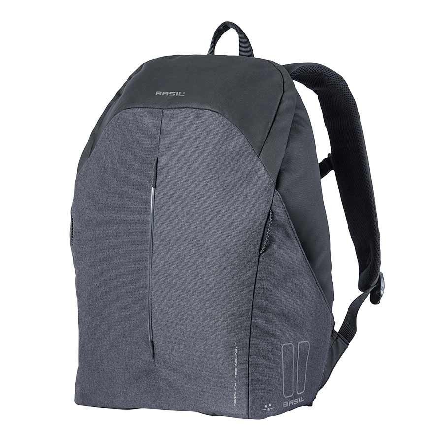 Basil B-Safe 18L Graphite Grey Bicycle Backpack with LED Light & Anti-Theft