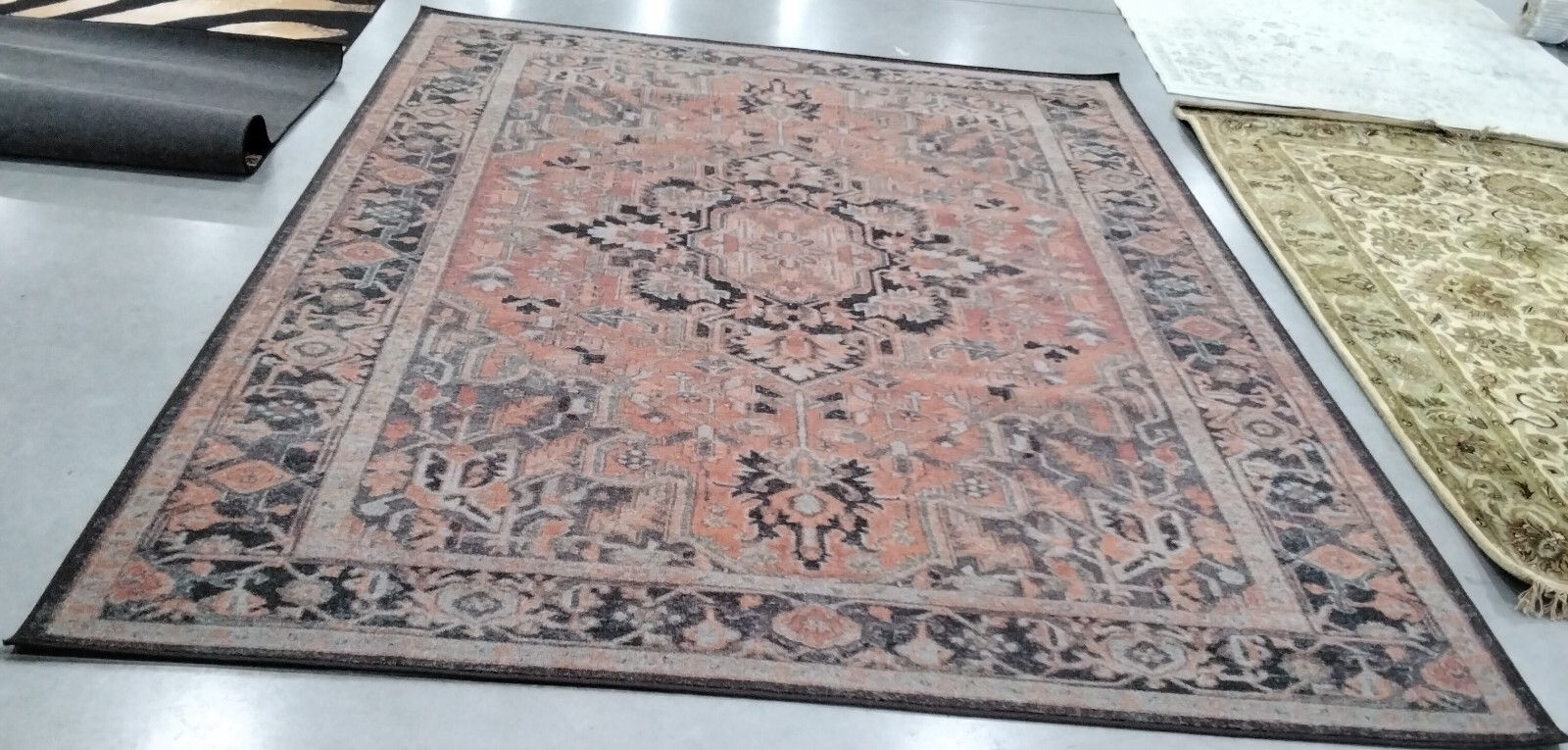 NAVY / RED 7'-9" X 10' Back Stain Rug, Reduced Price 1172764525 JNY153M-8 gallery