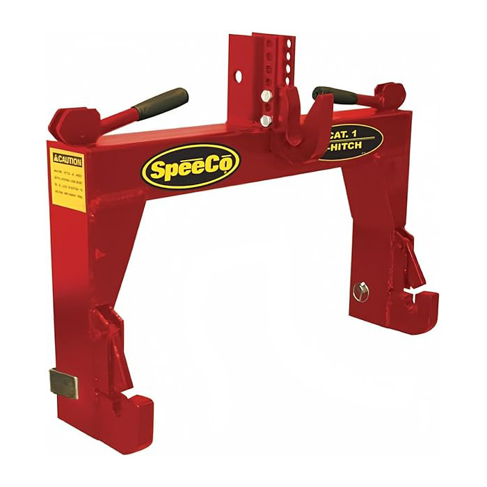 SpeeCo Red 3-Point Quick Hitch Category 1, No Bushings Required, 2000 lb Lift gallery