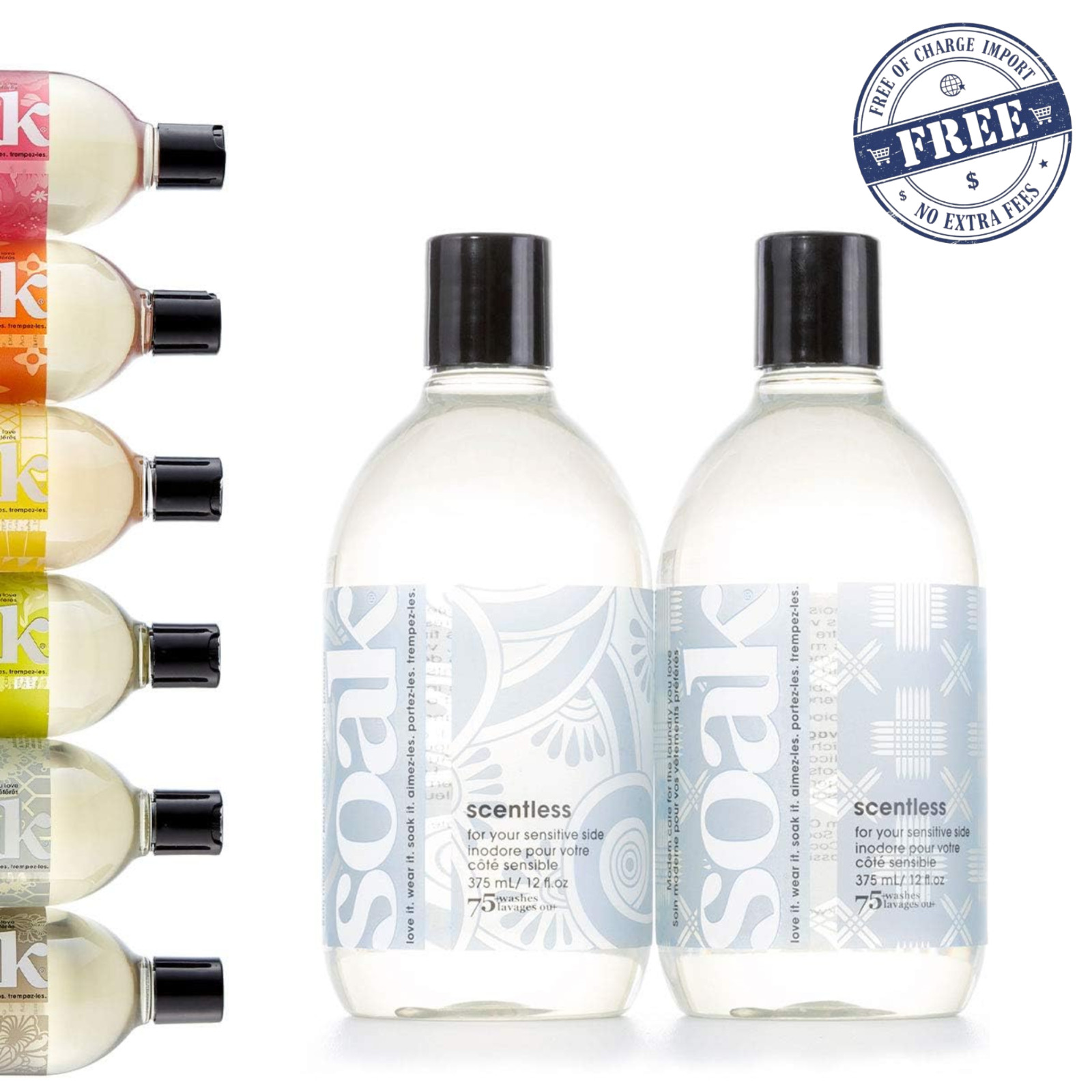 2 Pack Soak Laundry Soap, No Rinse, Plant Derived Hand Wash Detergent, Scentless gallery