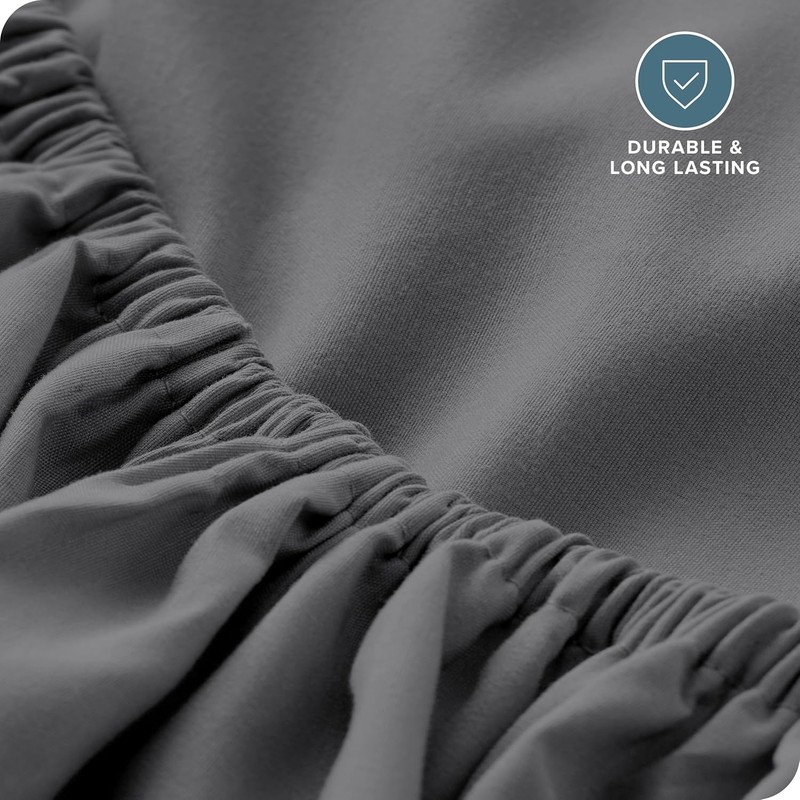 Fitted Bottom Sheet Twin Extra Long - 1800 Microfiber - Ultra-Soft Wrinkle F... gallery