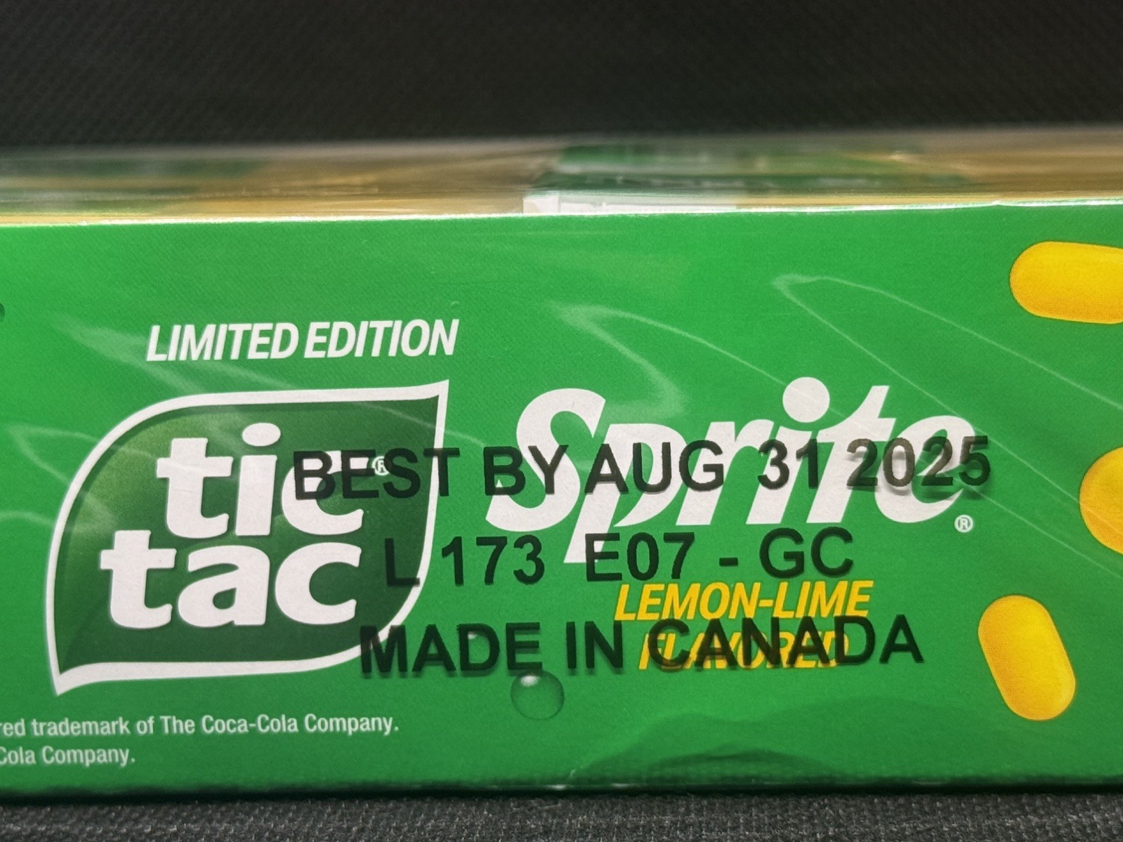 12 Pack Full Box ~Tic Tac Sprite Lemon-Lime-Flavored LIMITED EDITION 08/2025 gallery