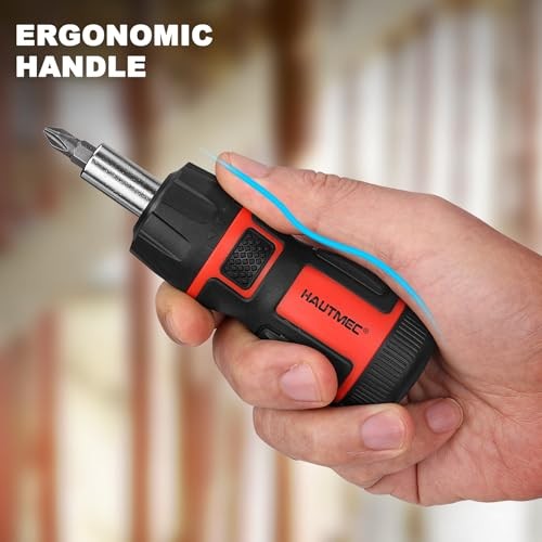 Stubby Ratcheting Screwdriver Set, Ratchet Short Screwdriver Set with 7-in-1 gallery