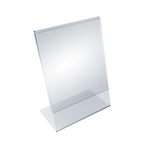 Azar Displays Angled L-Shaped Frame 5"x 7''High, 10-Pack gallery