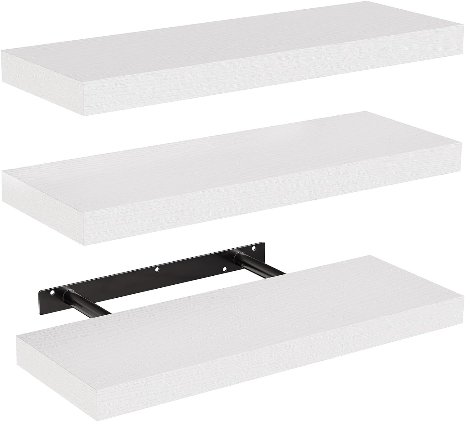 AMADA HOMEFURNISHING Floating Shelves, Wall Shelves for Bathroom/Living Room gallery
