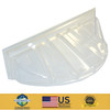 Polyethylene Bubble Window Well Cover 42 x 15 in Lightweight Reversible Clear gallery