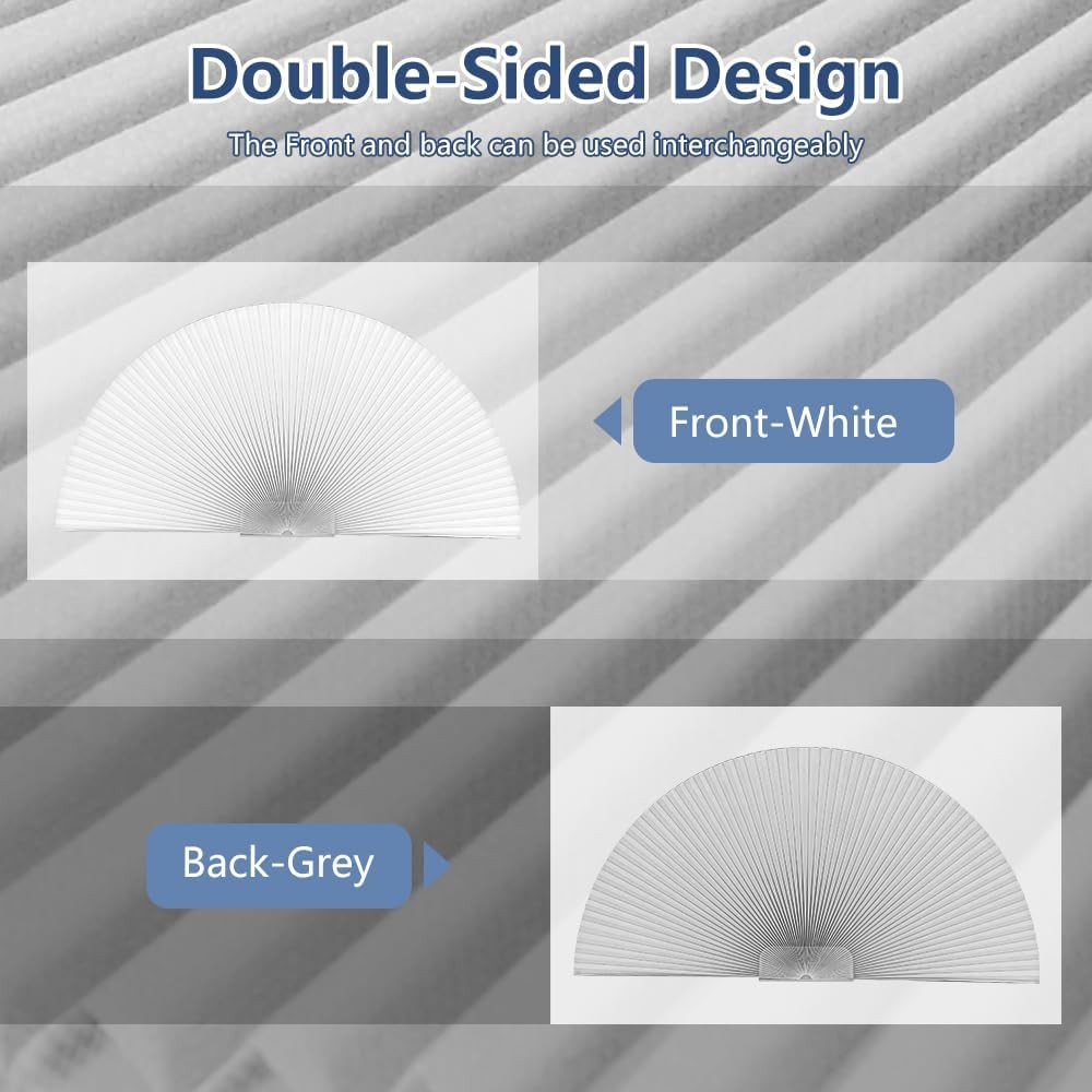 Arch Window Shades Light Filtering Half Circle Cellular Shades, Pleated Blind... gallery