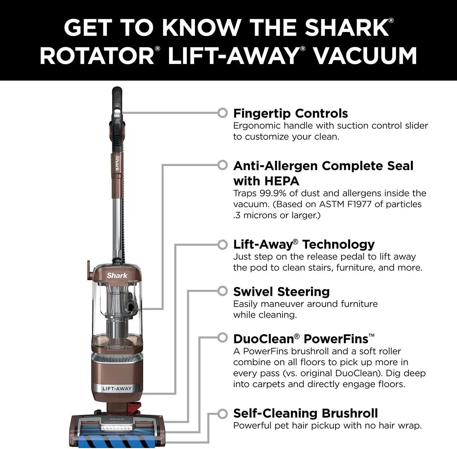 Shark LA455 Rotator Upright Vacuum With Self Cleaning Brushroll gallery