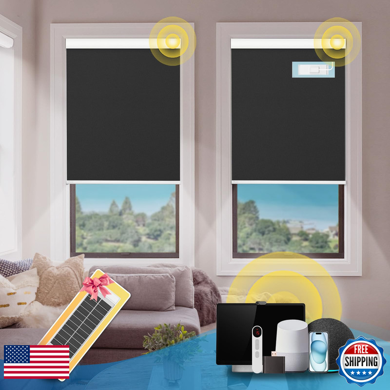 Denfoon Motorized Blinds Remotethermal Electric Blindssolar Panelcustomizable gallery