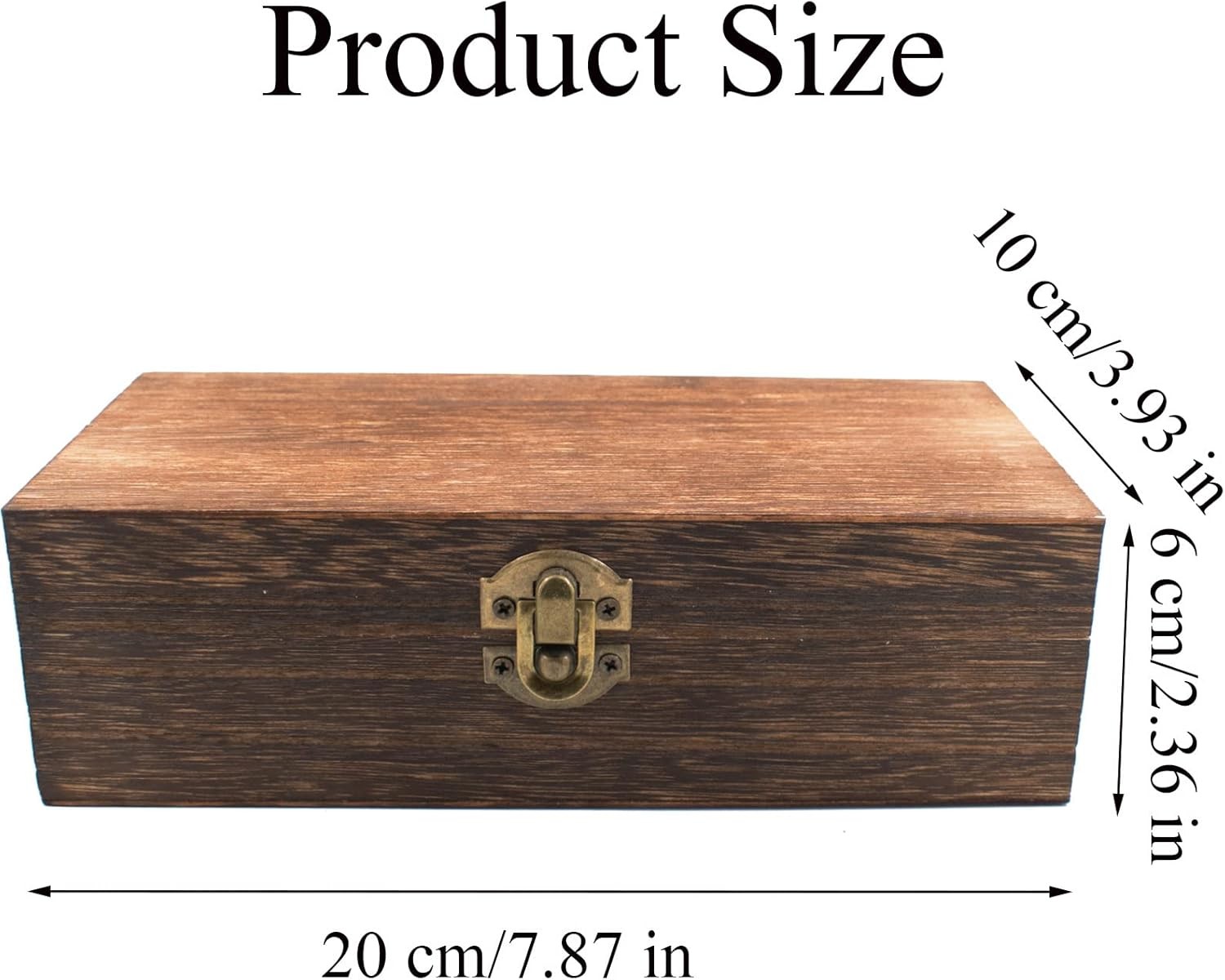 Wood Storage Box with Lid Solid Wood Container Box Decorative Table Large Rectan gallery