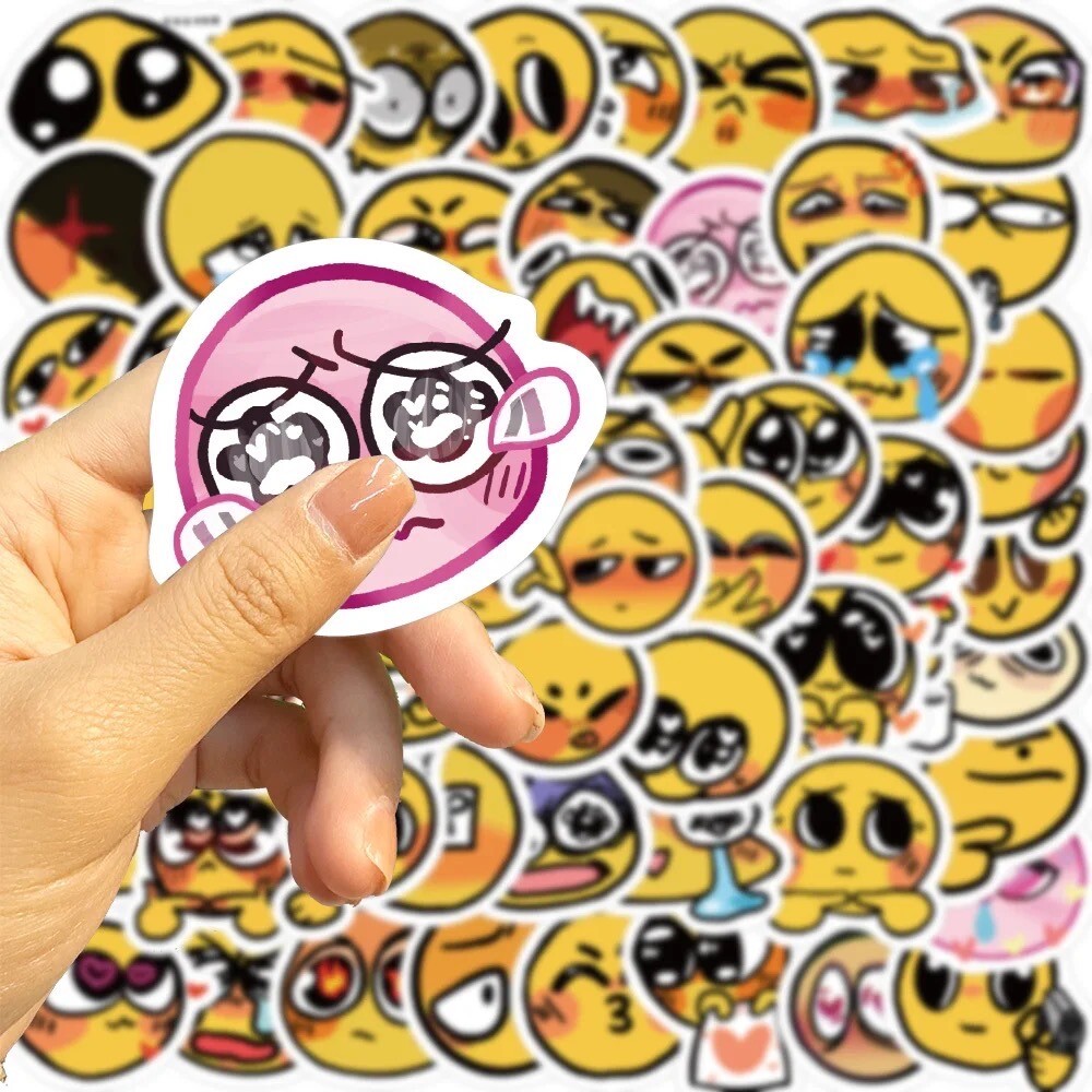 20 Random Smiley Face Yellow Emoji Stickers Decals Hydro Car Yeti Free Shipping! gallery