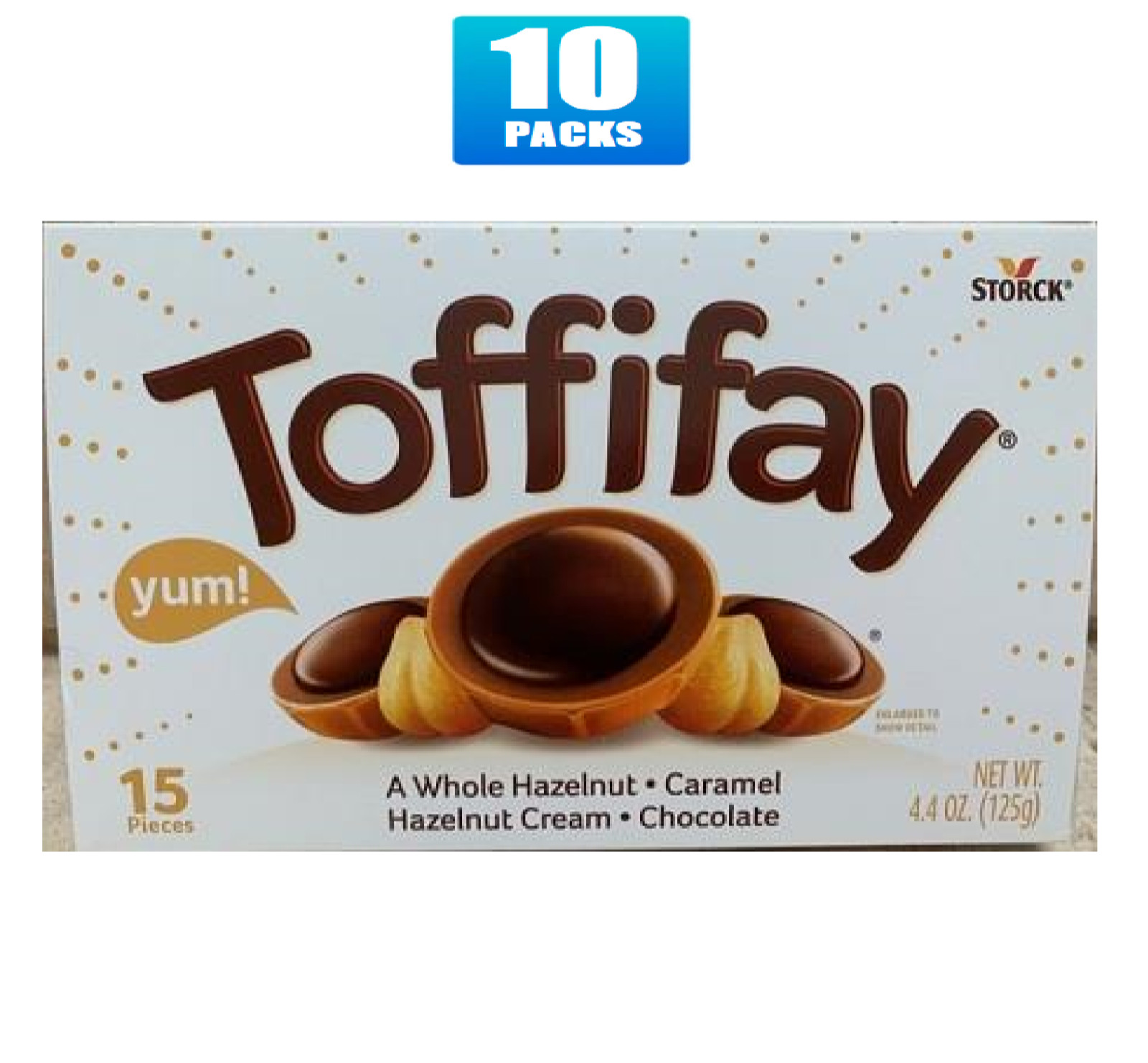 10x Storck Toffifay Candy Boxes 4.4oz – Hazelnut Caramel Chocolate 15pc Each gallery
