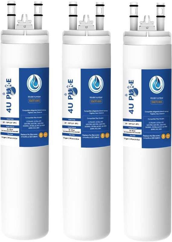 3 Pack Refrigerator Water Filter Replacement for Frigidaire ULTRAWF Kenmore 9999 gallery