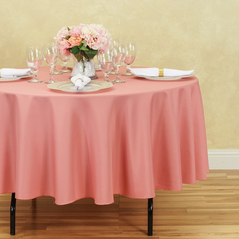 LinenTablecloth 90 in. Round Polyester Tablecloths, 23 Colors! Weddings & Events gallery