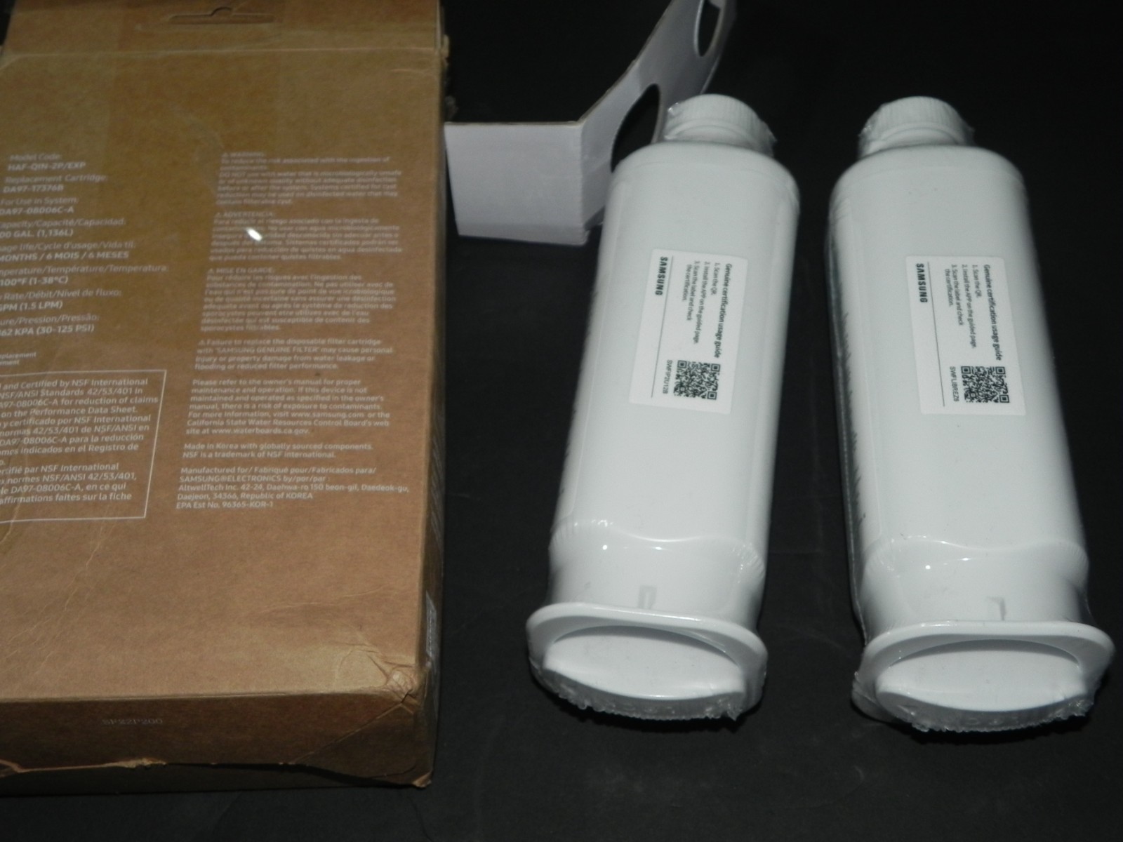 Samsung HAF-QIN-2P/EXP Genuine Refrigerator Water Filter #2 gallery