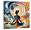 Meditative Abstract Art Canvas Print | 10x10 Gallery Wrap gallery