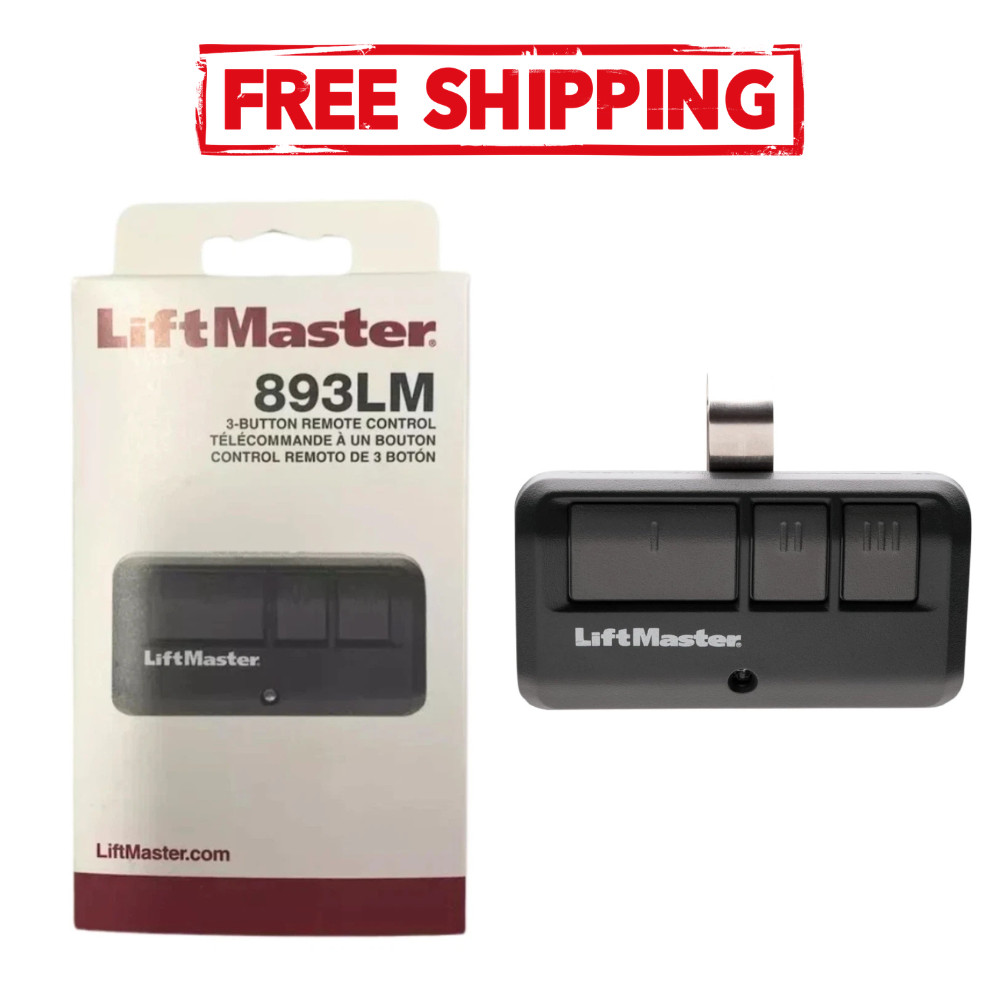 LiftMaster 893LM 3 Button Garage Door Opener Remote Control 315MHz OEM gallery