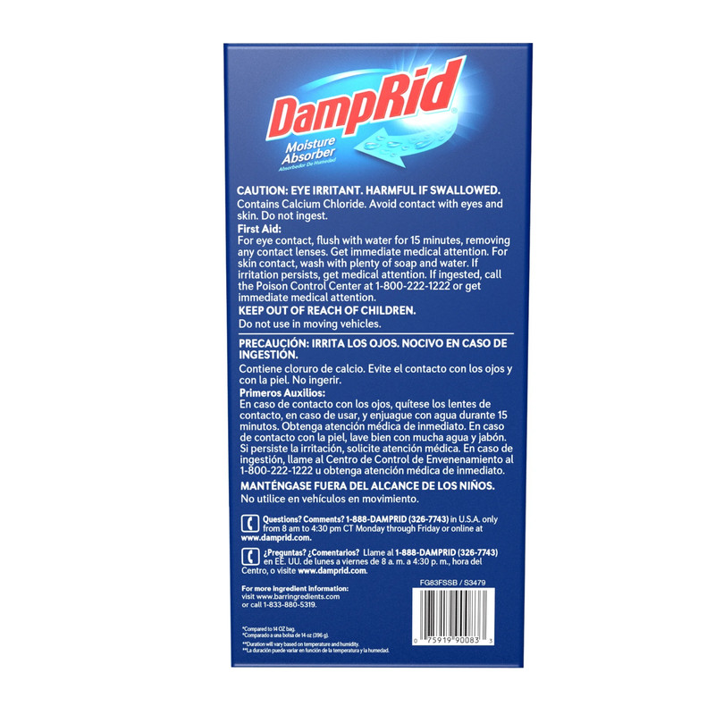 4 Pack DampRid 3 Pack Hanging Moisture Absorber Fresh Scent Closet Odor Control gallery