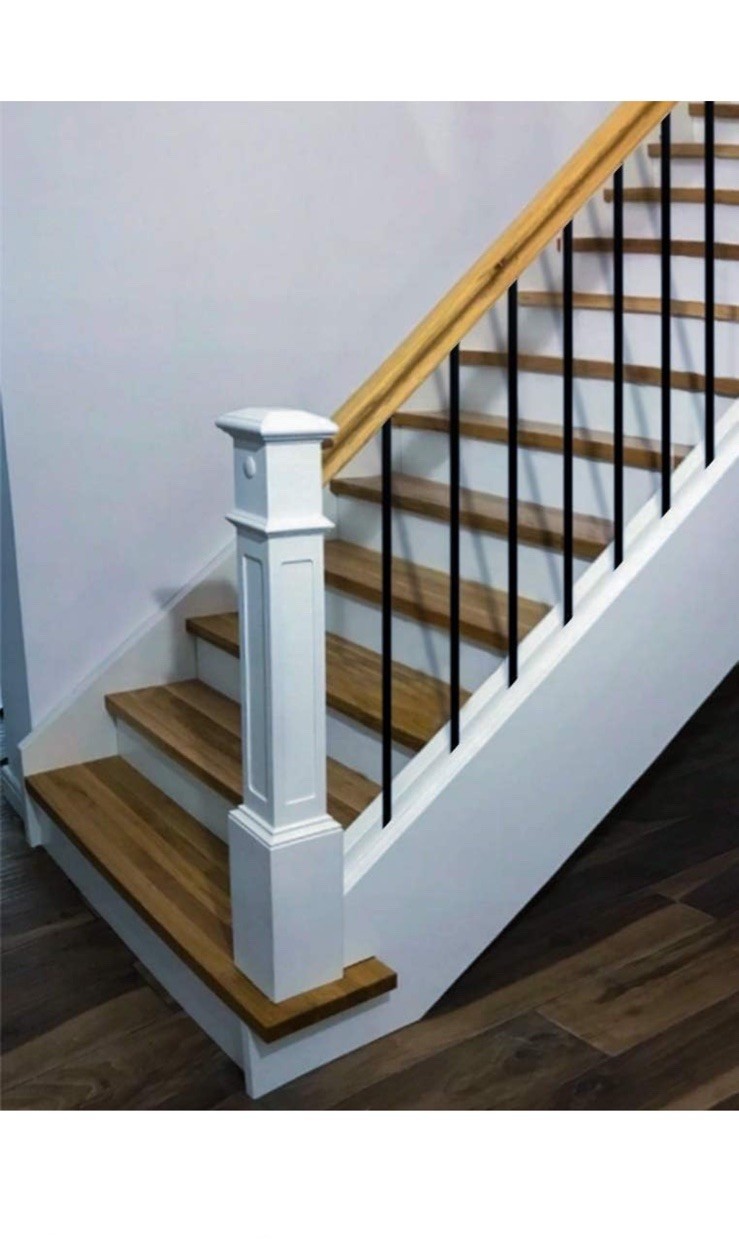 Iron Balusters 5/8" Round x 44" Long Classic, Hollow - 20pcs - Satin Black DH-28 gallery