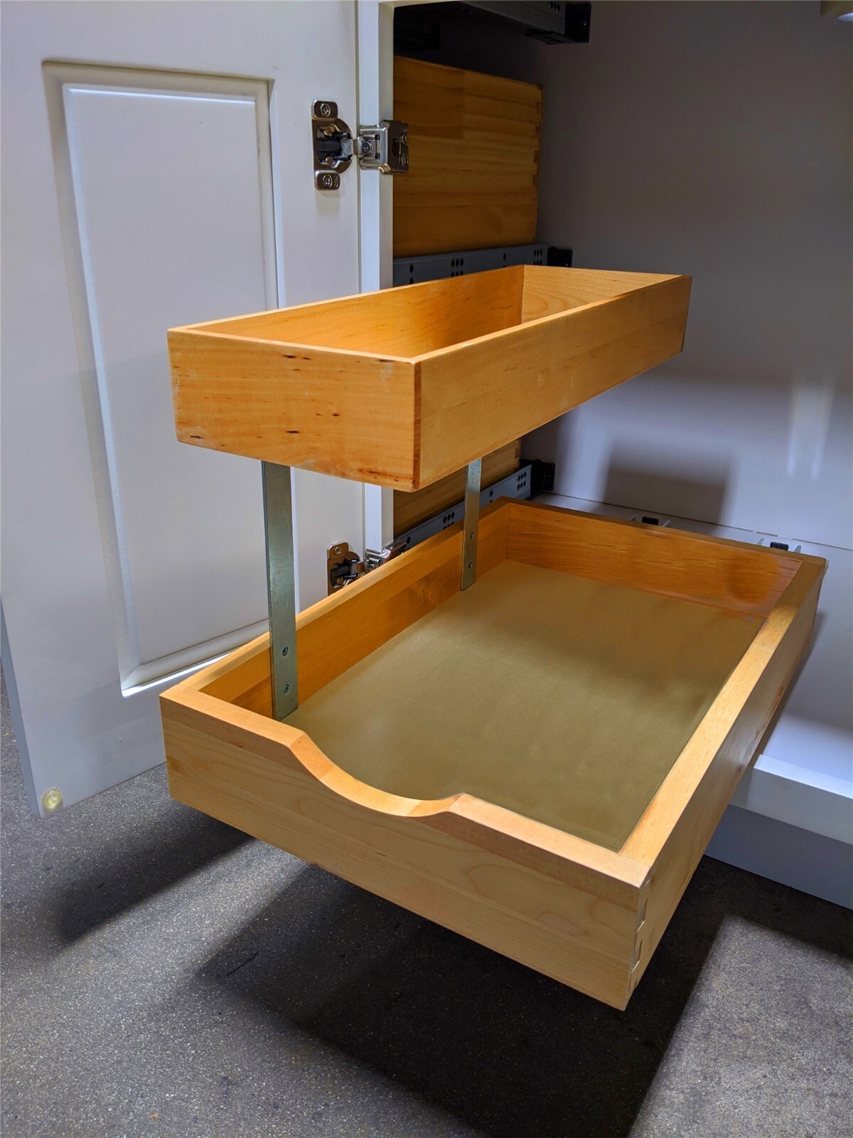 Fully Assembled Under Sink Organizers Storage Dovetail Drawer Rollout Drawer gallery