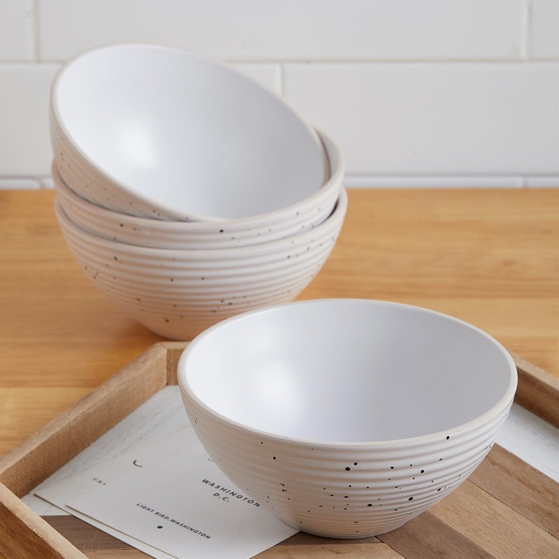 Stone Lain Stoneware 16pc Dinnerware Set, Service for 4, Off White (Open Box) gallery